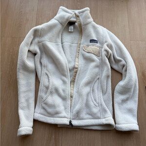 Patagonia Cream Sherpa Full-Zip Jacket